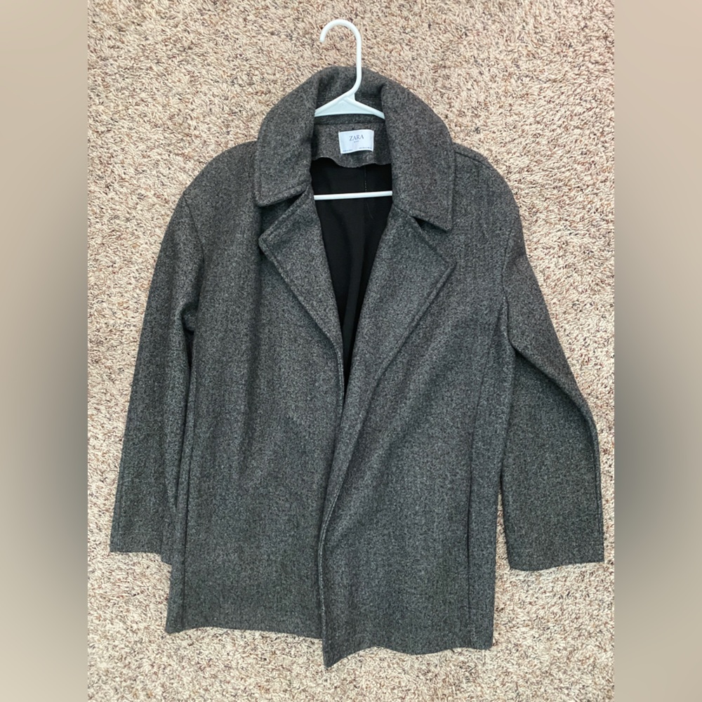 Zara Grey Peacoat